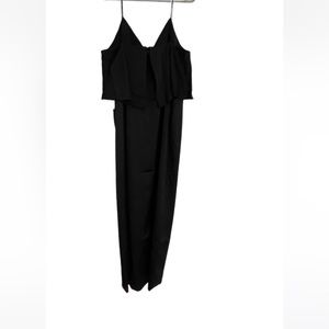 Shona Joy Luxe Frill Cocktail Dress. Black. Size 10.